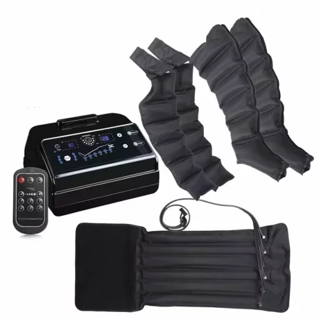 Aparat de presoterapie pentru drenaj limfatic si masaj pntru brat Alhena® M-PRO 3001, 4 X 8 camere de compresie aer, 6 moduri de tratament, marime XL