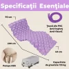 Saltea Antiescara cu Compresor Silentios, Alhena® HF6001, Sistem Antiescare, 200 x 90 cm, Presiune Alternativa, Violet