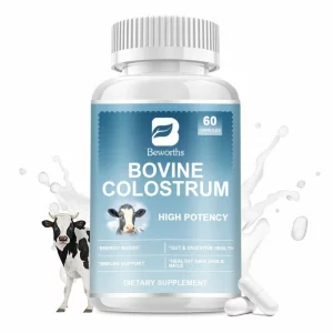 Colostru bovin, favorizeaza digestia, intareste sistemul imunitar, antimicrobian, bogat in nutrienti, 60 capsule