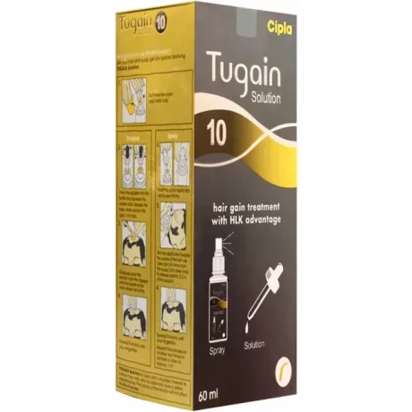 Tugain 10%, solutia eficienta impotriva caderii parului, stimuleaza cresterea sanatoasa a parului tratament pentru o luna