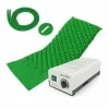 Saltea Antiescara Cu Compresor Silentios, Alhena® HF6001/HF608, Cu 2 Moduri De Functionare Alternativ Si Static, Sistem Antiescare Complet Cu Pompa Inclusa, Pentru Ingrijirea Pacientilor Imobilizati, Utilizare Medicala, Verde, 200 x 90 cm