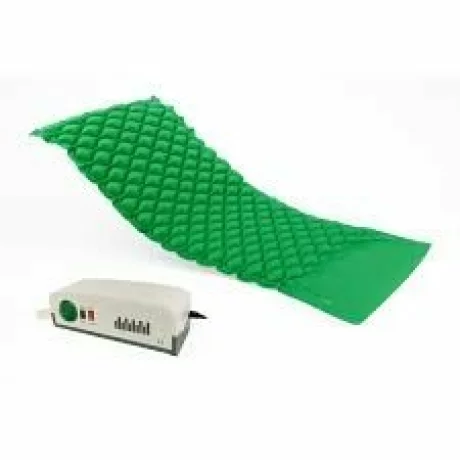 Saltea Antiescara Cu Compresor Silentios, Alhena® HF6001/HF608, Cu 2 Moduri De Functionare Alternativ Si Static, Sistem Antiescare Complet Cu Pompa Inclusa, Pentru Ingrijirea Pacientilor Imobilizati, Utilizare Medicala, Verde, 200 x 90 cm