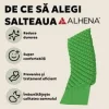 Saltea Antiescara Cu Compresor Silentios, Alhena® HF6001/HF608, Cu 2 Moduri De Functionare Alternativ Si Static, Sistem Antiescare Complet Cu Pompa Inclusa, Pentru Ingrijirea Pacientilor Imobilizati, Utilizare Medicala, Verde, 200 x 90 cm