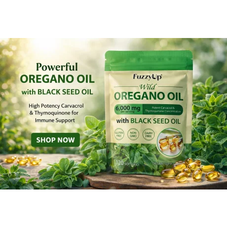 Ulei de oregano pur natural Hamanlabs, capsula gelatinoasa moale, stimuleaza sistemul imunitar, oregano cu ulei de seminte de negru