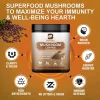 Set 10 Cafea instant din ciuperci Reishi, Lions Mane. Coama de leu, Chaga, Cordyceps si Coada de curcan pentru energie, claritate mentala si concentrare, stimulare a creierului, 250g