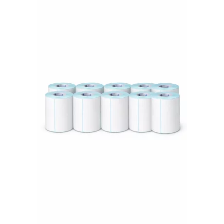 Set 10 Etichete Autoadezive Termice Alhena® 100 x 150 mm, Perfor de Rupere, 250Etichete / Rola, pentru AWB, calitate superioara