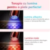 Aparat Facial Alhena®, 6 in 1, profesional pentru tratament facial si intinerirea pielii, Mezoterapie + EMS + RF + Lifting + Led, infrumusetare, reducerea ridurilor, orange
