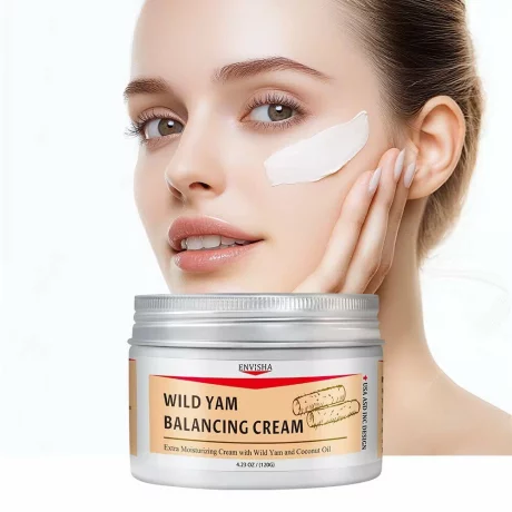 Crema de fata cu ignama salbatica, Alhena® naturala si organica, hraneste si intinereste pielea, crema echilibranta pentru femei, ofera stralucire tinereasca