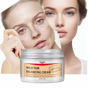 Crema de fata cu ignama salbatica, Alhena® naturala si organica, hraneste si intinereste pielea, crema echilibranta pentru femei, ofera stralucire tinereasca