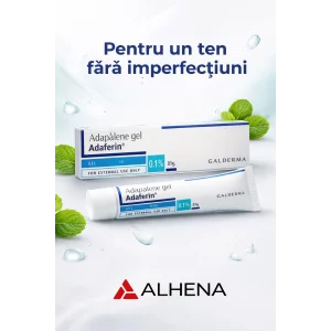 Ten fara imperfectiuni, Adaferin gel, Alhena®, 15g, regeneraea pielii, prevenirea aparitiei leziunilor noi