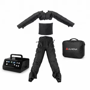 Aparat de Presoterapie Corporală Completă Alhena® – Brațe, Picioare și Piept | Drenaj Limfatic, Masaj Muscular, Compresie de Aer | 6 Moduri de Tratament