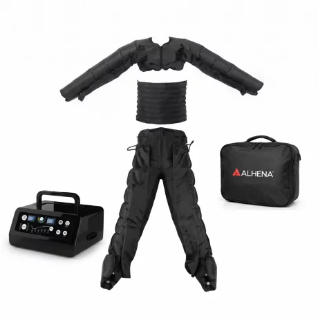 Aparat de Presoterapie Corporală Completă Alhena® – Brațe, Picioare și Piept | Drenaj Limfatic, Masaj Muscular, Compresie de Aer | 6 Moduri de Tratament