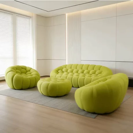 Canapea Bubble Comfort – 2 locuri, spumă de înaltă calitate, compresată, fără asamblare, 90 x 110 x 75 cm