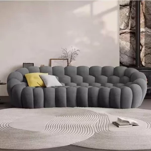 Canapea Bubble Comfort – 2 locuri, spumă de înaltă calitate, compresată, fără asamblare, 90 x 110 x 75 cm
