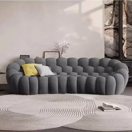 Canapea Bubble Comfort – 2 locuri, spumă de înaltă calitate, compresată, fără asamblare, 90 x 110 x 75 cm