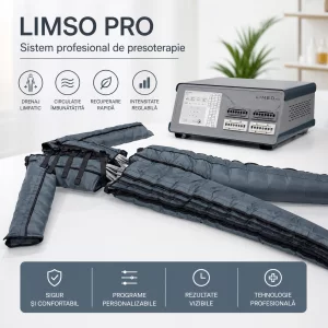 Aparat drenaj limfatic Alhena®, profesional cu 48 de camere, limfedem după mastectomie, Artrită reumatoidă, Insuficiență venoasă cronică, Fibromialgie, Menopauză, Chirurgie ortopedică, Osteoartrită;