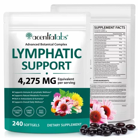 Capsule pentru drenaj limfatic, Suport pentru sănătate limfatică,  Sănătatea ficatului naturală Capsule moi