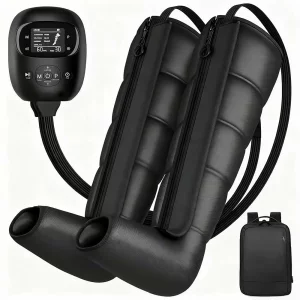 Sistem profesional de recuperare sportiva secvențială, 10 camere de compresie cu aer, 3500mAH, masaj pentru picioare pentru îmbunătățirea circulației, presoterapie, drenaj limfatic