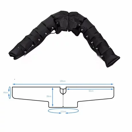 Aparat de presoterapie pentru drenaj limfatic si masaj pntru brate, Alhena® M-PRO 301, 1 X 8 camere de compresie aer, 6 moduri de tratament, 30-250 mmHg, recuperare medicala, mastectomie