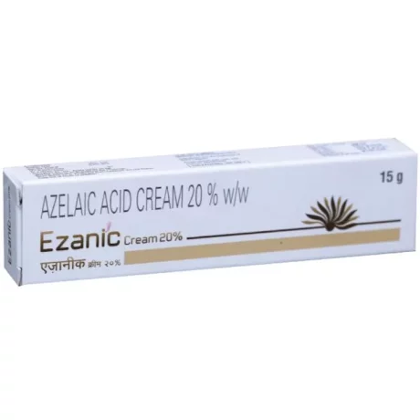 Crema cu acid azelaic, 20%, 15g, Ilumineaza petele maronii, Ezanic, Reduce cicatricile post-acneice