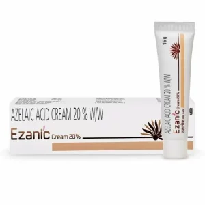 Crema cu acid azelaic, 20%, 15g, Ilumineaza petele maronii, Ezanic, Reduce cicatricile post-acneice