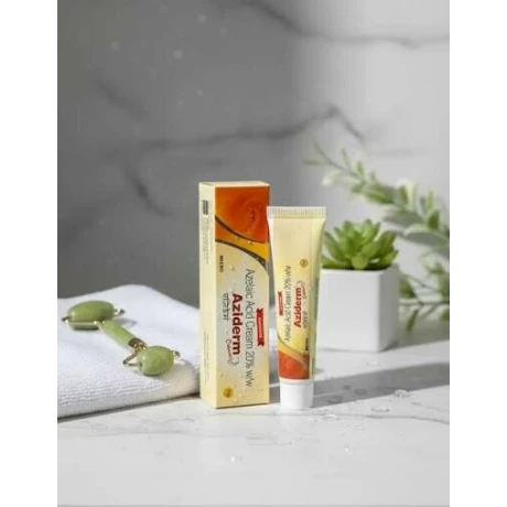 Crema cu Acid Azelaic Aziderm micronizat20% Advanced Care 15g, pentru controlul petelor