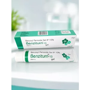 Benzoil Peroxide 10%gel efect keratolitic si exfoliativ, actionand impotriva comedoanelor in cadrul tuturor stadiilor acestora de dezvoltare, Benzaturin