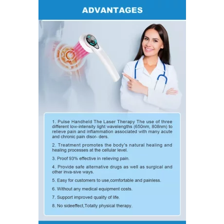 Laser terapeutic profesional, Tratamentul Durerii, Terapie de reabilitare, Regenerarea nervilor, Stomatologie, ORL, Reumatism articular/degenerativ, Vindecarea ranilor, Alhena®, JN-600, alb