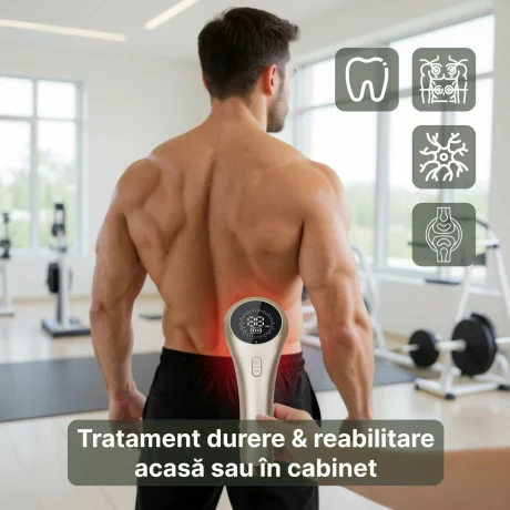 Laser terapeutic profesional, Tratamentul Durerii, Terapie de reabilitare, Regenerarea nervilor, Stomatologie, ORL, Reumatism articular/degenerativ, Vindecarea ranilor, Alhena®, JN-600, alb