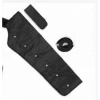 Aparat de presoterapie pentru drenaj limfatic, pantalon talie inalta plus mana, Alhena®M-PRO 3001, 3X6 camere de compresie aer, 6 moduri de tratament, 30-250 mmHg, recuperare medicala, anticelulitic, limfedem, marimea XL, 142/83 negru