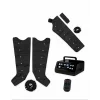 Aparat de presoterapie pentru drenaj limfatic si masaj Alhena® M-PRO 3001, 3 X 8 camere de compresie aer, 6 moduri de tratament, 30-250 mmHg, picioare si brat, marimea XL, negru