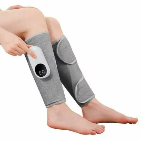 Aparat de masaj  pentru picioare, presopunctura, refacere musculara, masaj circulator, de relaxare, Alhena®,  MiniF002 gri