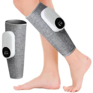 Aparat de masaj  pentru picioare, presopunctura, refacere musculara, masaj circulator, de relaxare, Alhena®,  MiniF002 gri
