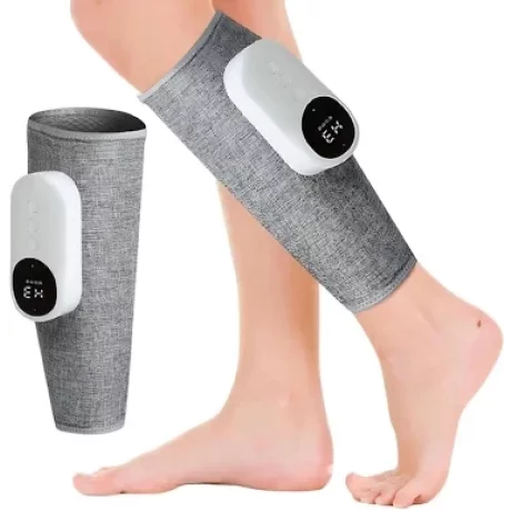 Aparat de masaj  pentru picioare, presopunctura, refacere musculara, masaj circulator, de relaxare, Alhena®,  MiniF002 gri