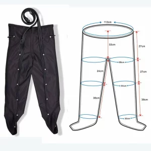 Pantaloni de presoterapie pentru drenaj limfatic si masaj Alhena® marimea XL