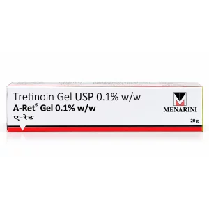 Tretinoin 0.1 %, Gel Anti-Rid Menarini A-Ret Anti-Acnee, Depigmentant, 20g