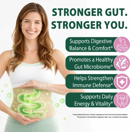 Probiotice 6 în 1 extract de plante pentru susținerea imunității, sănătatea intestinală, Kombucha, 60buc