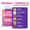 Supliment pentru albirea intensă a pielii 60 de capsule – pastile cu doză mare de L-Glutation și colagen, cu efect anti-îmbătrânire și antioxidanți